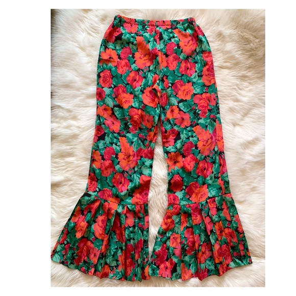 New! GUCCI 100% Silk Floral Snake Print Brocade Pants - Picture 3 of 11